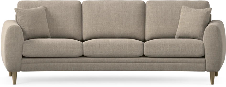 Eden - 3-sits soffa svängd - Beige