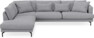 Harper - 3-sits soffa med divan vänster - Grå