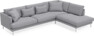 Harper - 3-sits soffa med divan höger - Grå