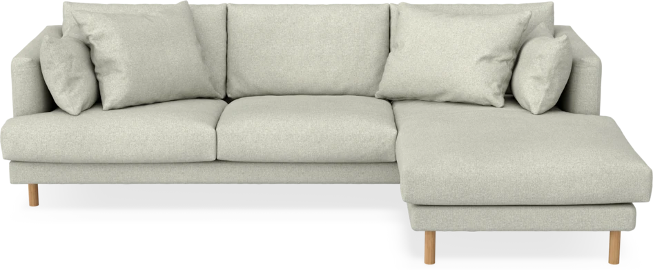 Harper - 4-sits med schäslong höger  - Beige