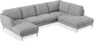 Madison Lux - 2-sits soffa med schäslong vänster och divan höger - Vit