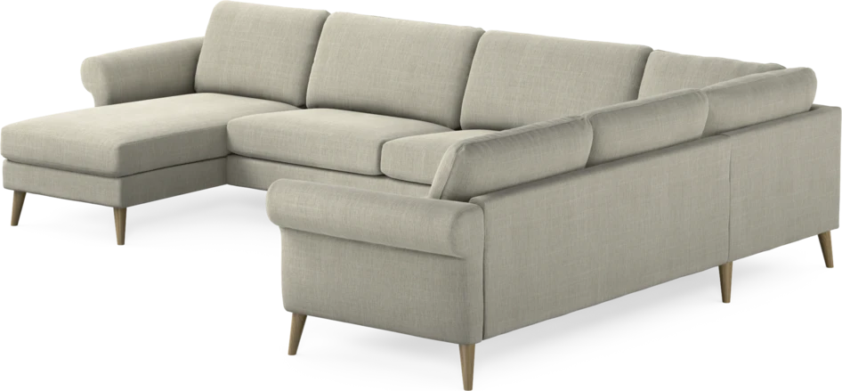 Bridge - Hörnsoffa, 3+2-sits med schäslong vänster - Beige
