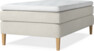 Delux Sense - Kontinentalsäng, enkelsäng 120 cm med bäddmadrass - Beige