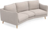Madison - 3-sits soffa svängd, 70 cm - Beige