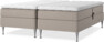 Delux Sense - Ställbar säng, dubbelsäng med bäddmadrass - Beige