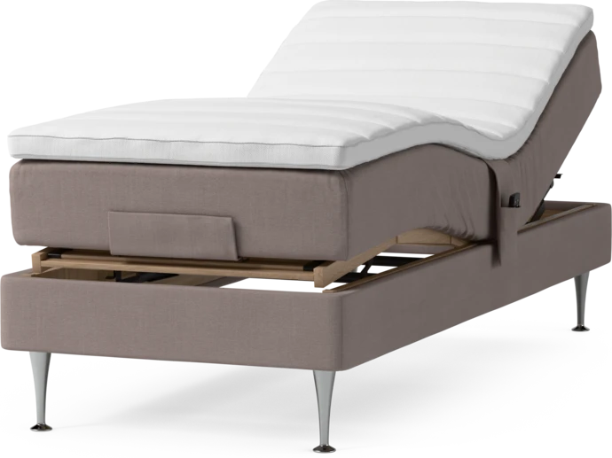 Roma Family, Ställbar säng, enkelsäng med bäddmadrass, B 80-120