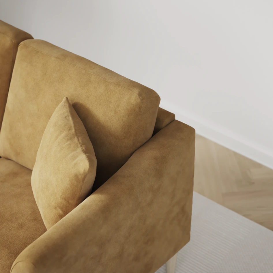 Eden - 2-sits soffa - Gul