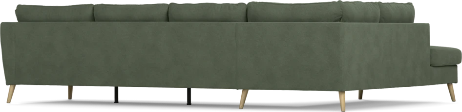 County - 3-sits soffa med divan vänster - Grön