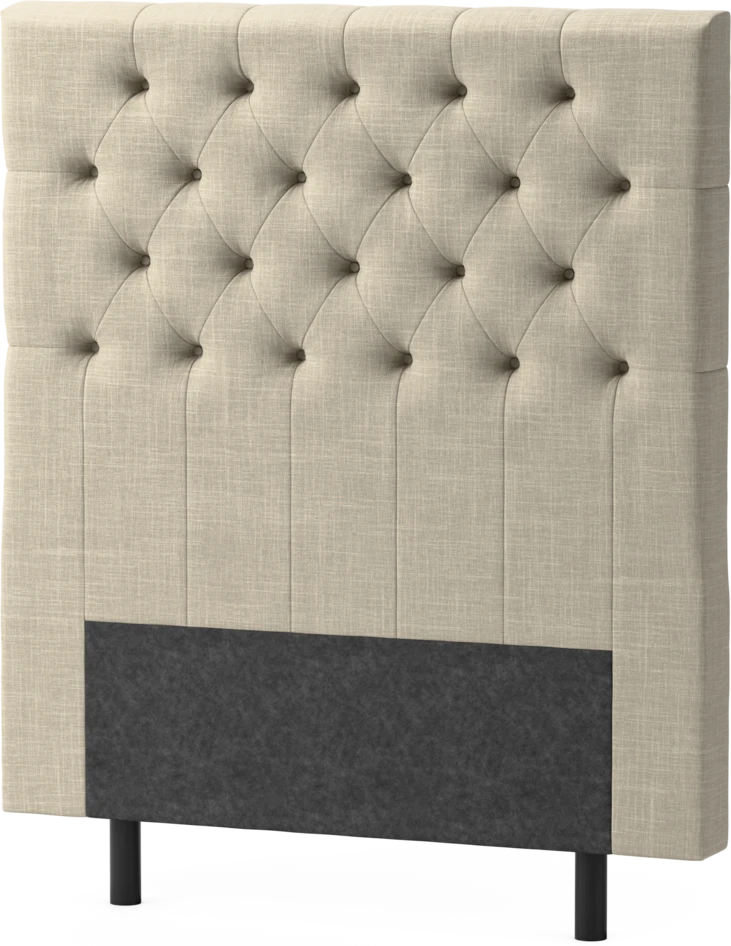 Delux Pikerad XL - Sänggavel, 90-210 cm - Beige