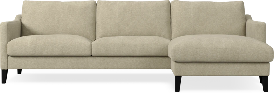 Winston - 3-sits soffa med schäslong, vändbar - Beige