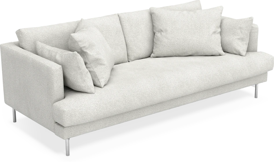 Harper - 3-sits soffa, hel dyna - Vit