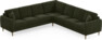 Eden - Hörnsoffa, 3+3-sits - Grön