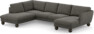 Madison Lux - 2-sits soffa med divan vänster och schäslong höger - Grå
