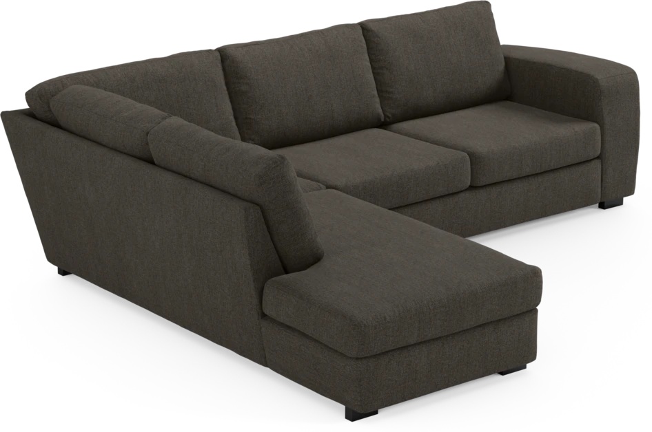 Friday - 2,5-sits soffa med divan vänster - Brun