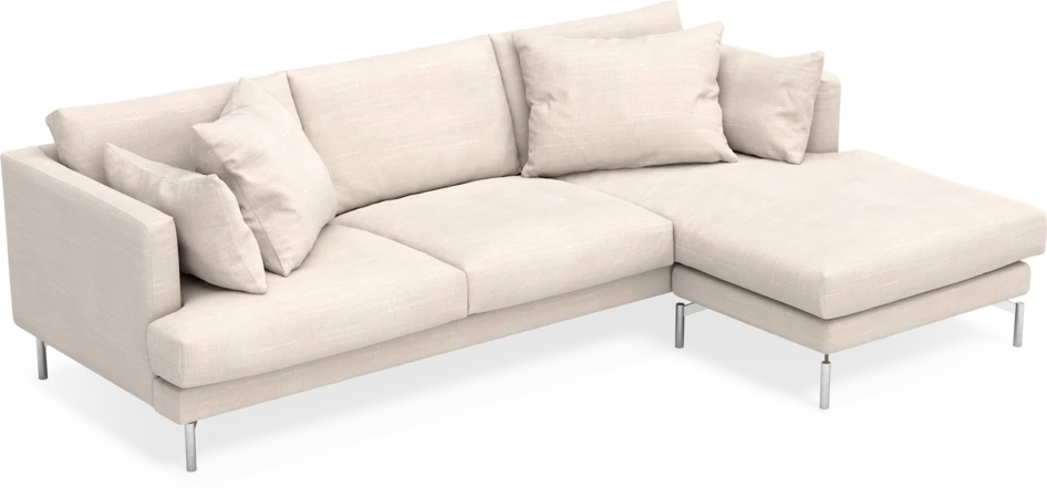 Harper - 4-sits med schäslong höger  - Beige