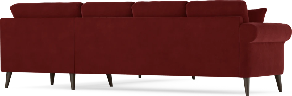 Eden - Hörnsoffa, 3+3-sits - Röd