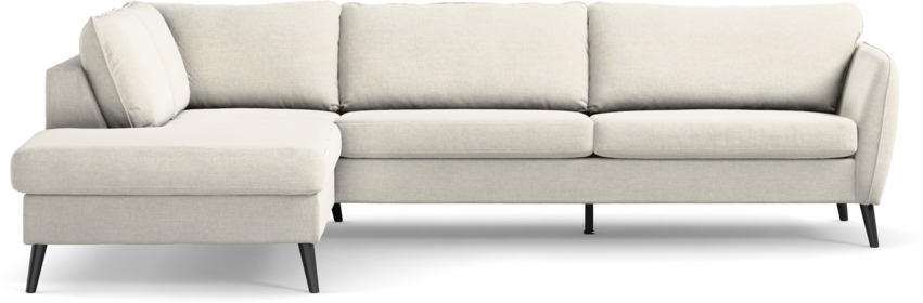 County - 2,5-sits soffa med divan vänster - Vit