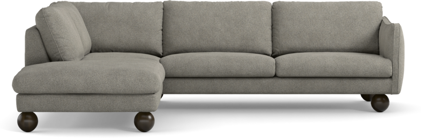 Madison - 3-sits soffa med divan vänster - Vit