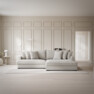 Rossi - 2-sits soffa med schäslong XL höger - Beige