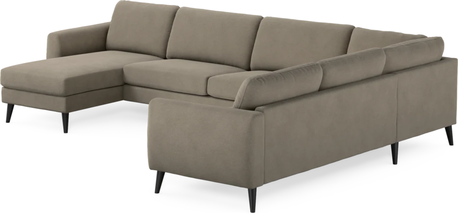 Bridge - Hörnsoffa, 3+2-sits med schäslong vänster - Beige