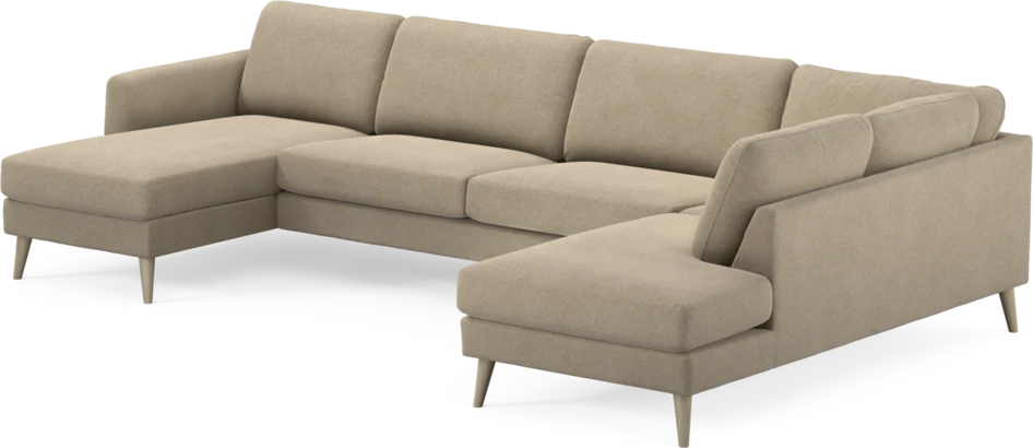 Bridge - 3-sits soffa med schäslong vänster och divan höger - Beige