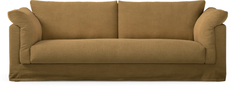 Cherrie Klädsel - Klädsel till 3-sits soffa, hel dyna - Gul