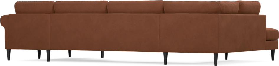 Bridge - 3-sits soffa med divan vänster och schäslong höger - Orange