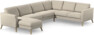 Bridge - Hörnsoffa, 3+2-sits med schäslong vänster - Beige