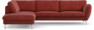 Madison - 3-sits soffa med divan vänster - Rosa