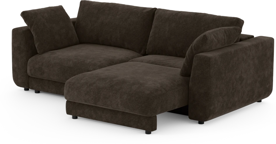 Amie - Bäddsoffa 3-sits - Brun