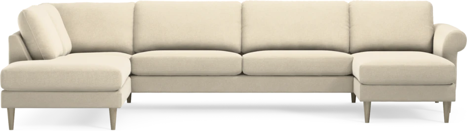 Bridge - 3-sits soffa med divan vänster och schäslong höger - Beige