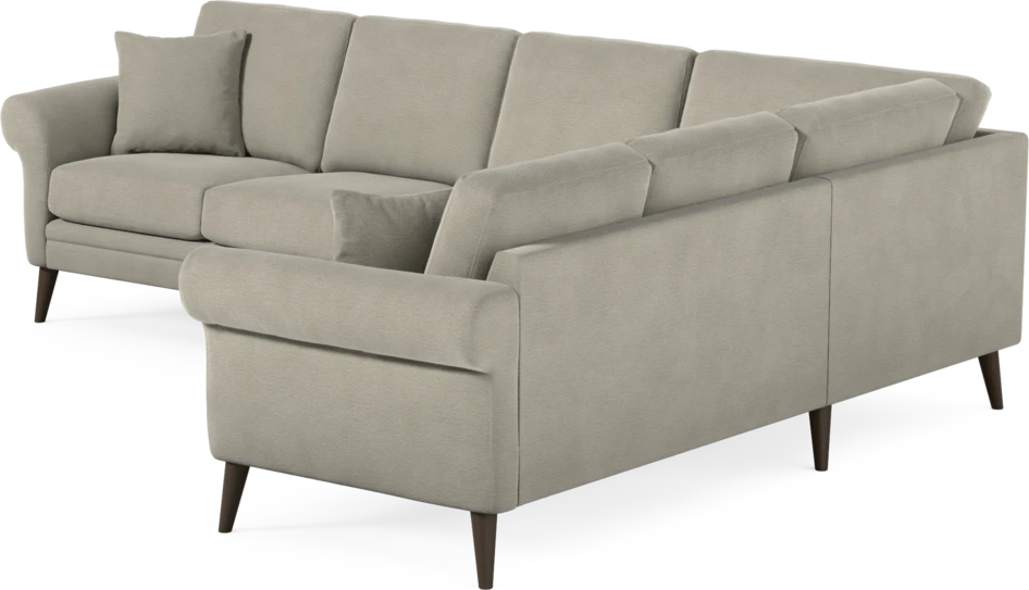 Eden - Hörnsoffa, 3+2-sits - Brun