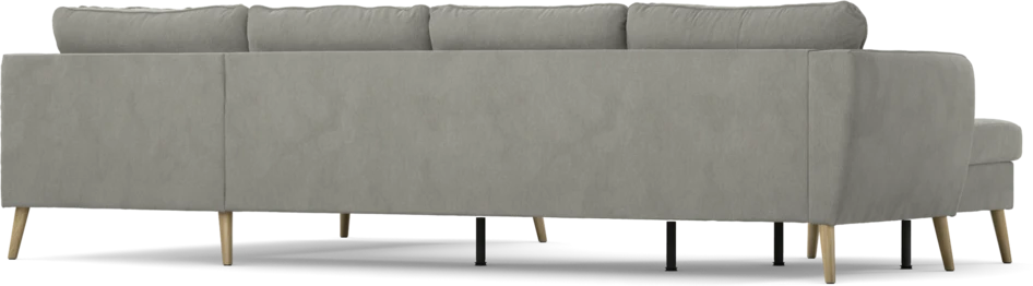 County - 3-sits soffa med schäslong vänster och divan höger - Grå