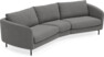 Madison - 3-sits soffa svängd, 90 cm - Grå