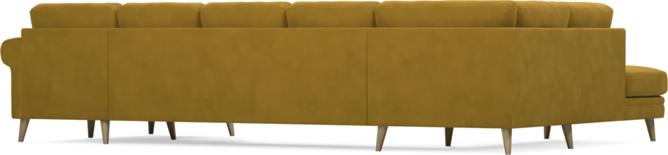 Eden - 3-sits soffa med divan vänster och schäslong höger - Gul