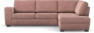 Friday - 2,5-sits soffa med divan höger - Rosa