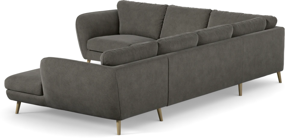 Madison Lux - Hörnsoffa med schäslong höger - Grå