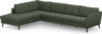 County - 3-sits soffa med divan vänster - Grön