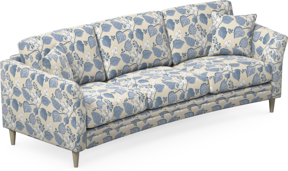 Eden - 3-sits soffa svängd - Flerfärgad