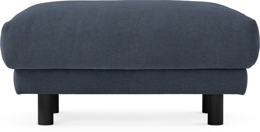 Cherrie - Fotpall 110, fast klädsel - Blå