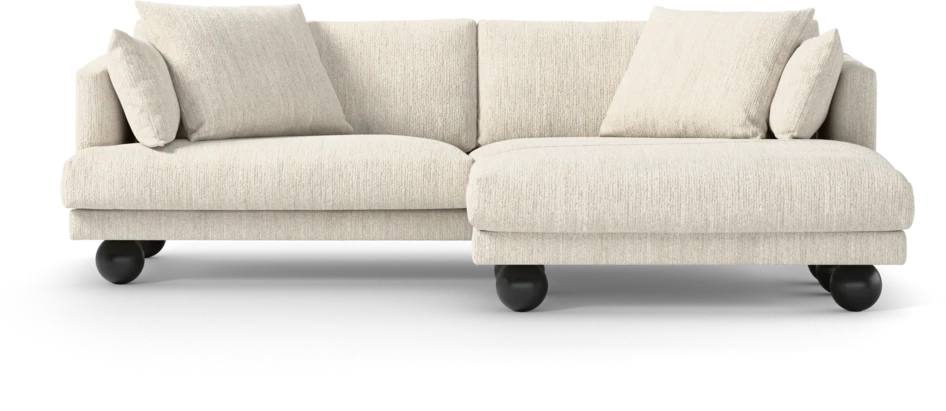 Harper - 4-sits med schäslong XL höger - Vit
