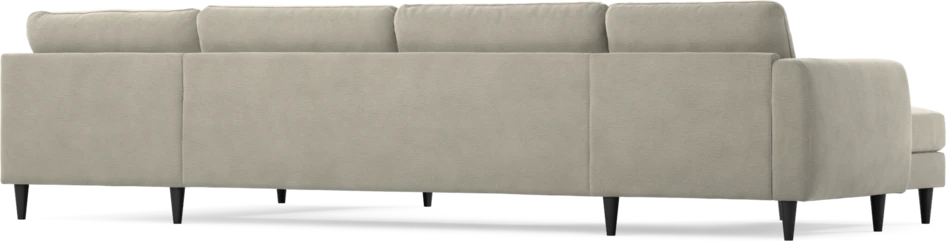 Bridge - 3-sits soffa med schäslong vänster och divan höger - Brun