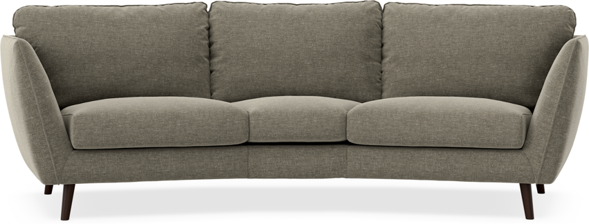 Madison - 3-sits soffa svängd, 70 cm - Grön