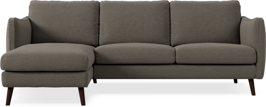 Madison Lux - 2-sits soffa med schäslong vänster - Brun