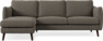 Madison Lux - 2-sits soffa med schäslong vänster - Brun
