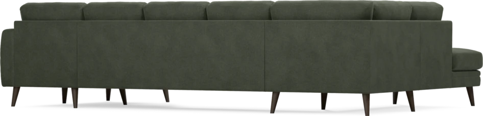 Eden - 3-sits soffa med divan vänster och schäslong höger - Grön