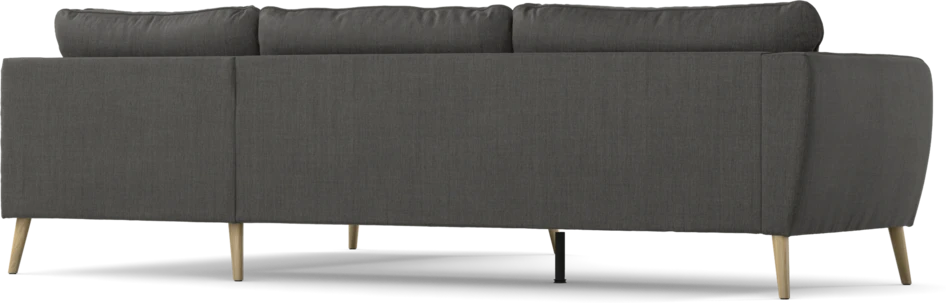 County - 2,5-sits soffa med divan höger - Grå