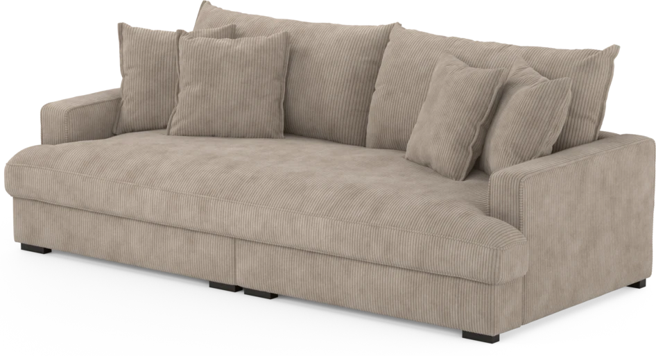 Rossi - 3-sits soffa, hel dyna - Beige