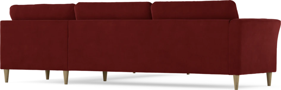 Bridge - Hörnsoffa, 3+3-sits - Röd