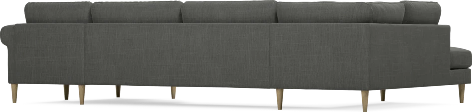 Bridge - 3-sits soffa med divan vänster och schäslong höger - Grå